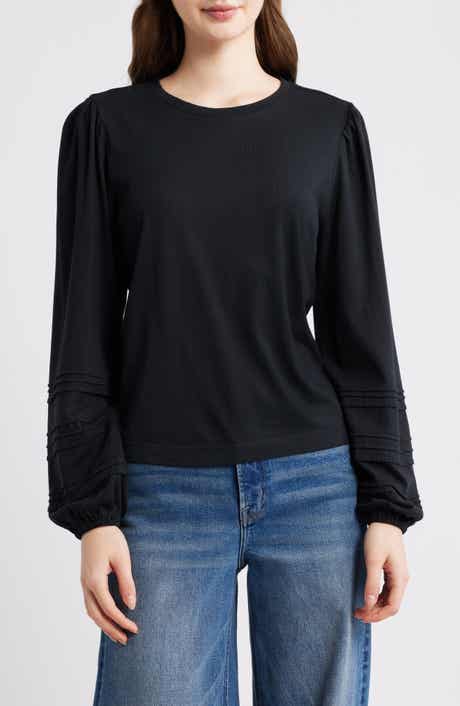 Cyrano Pintuck Jersey Top