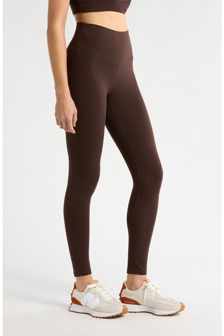 Studio Luxe High Waist 7/8 Leggings, Alternate, color, BROWN MOLE
