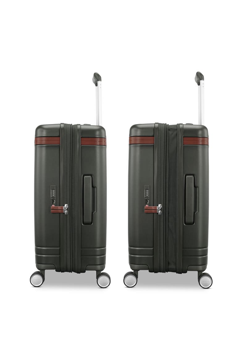 Virtuosa Hardside Expandable 21" Carry On Spinner Luggage, Alternate, color, Pine Green