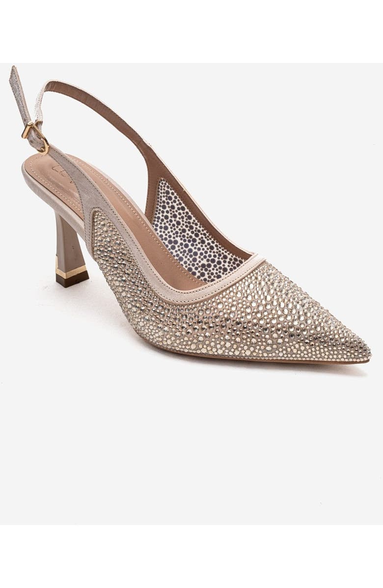 Prologue Shoes Frea Slingback Stiletto Pump, Alternate, color, Nude