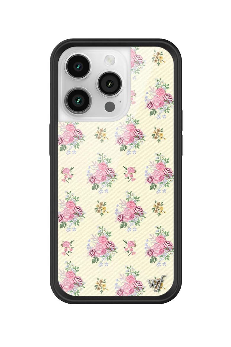 Vintage Floral iPhone Case, Alternate, color, Yellow