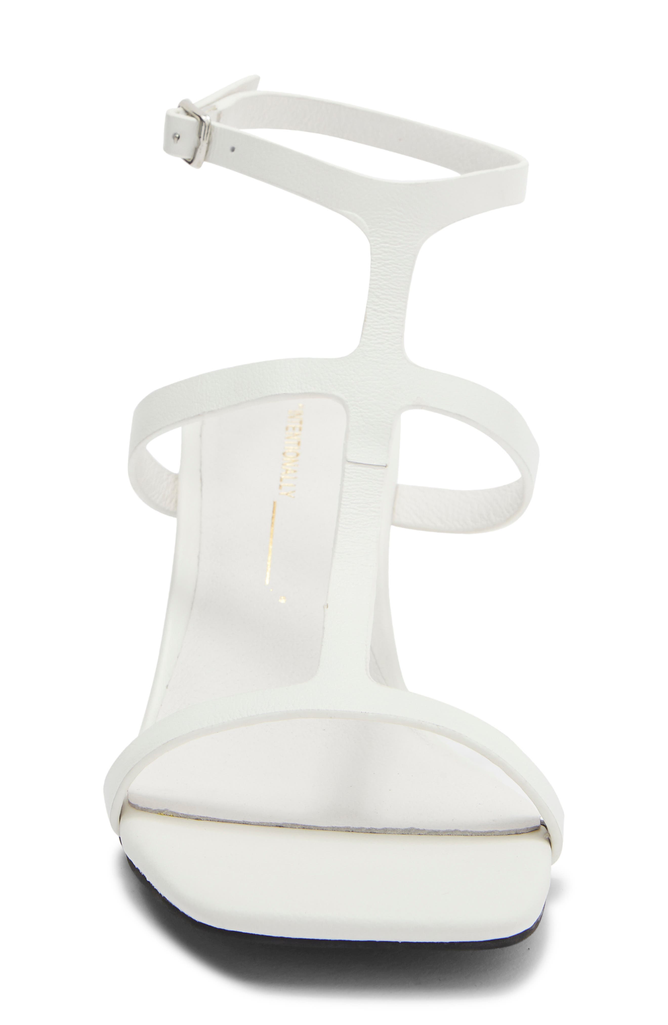 Semy Ankle Strap Wedge Sandal, Alternate, color, WHITE