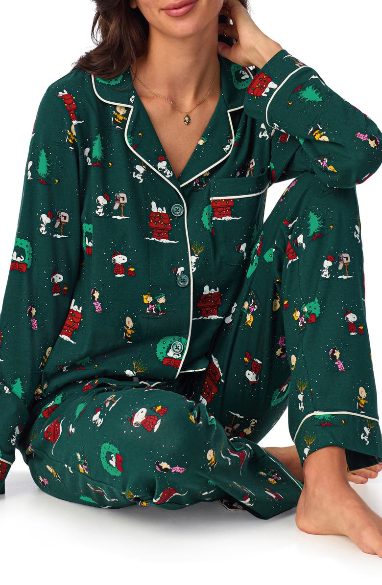 BedHead Pajamas x Peanuts<sup>®</sup> Winter Holiday Pajamas, Alternate, color, 
