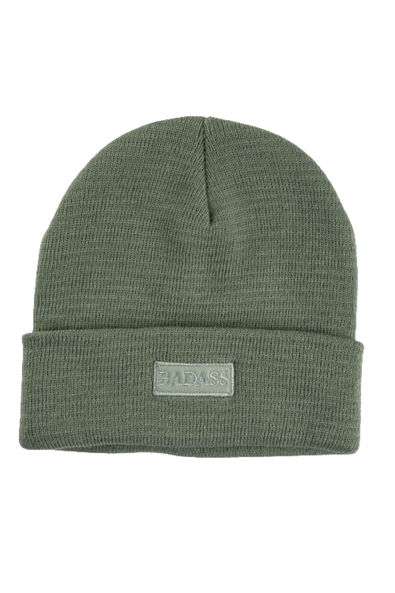 Badass Beanie Acrylic Green, Main, color, Green
