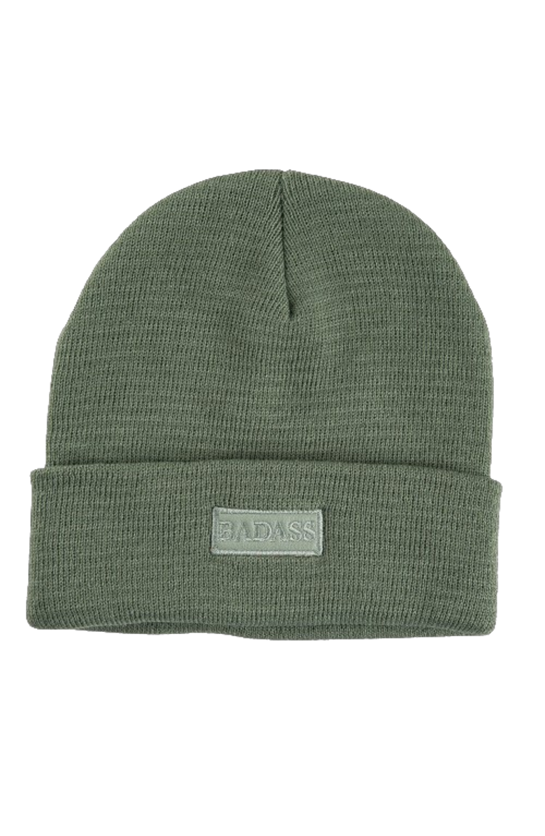 Totalee Gift Badass Beanie Acrylic Green, Main, color, Green