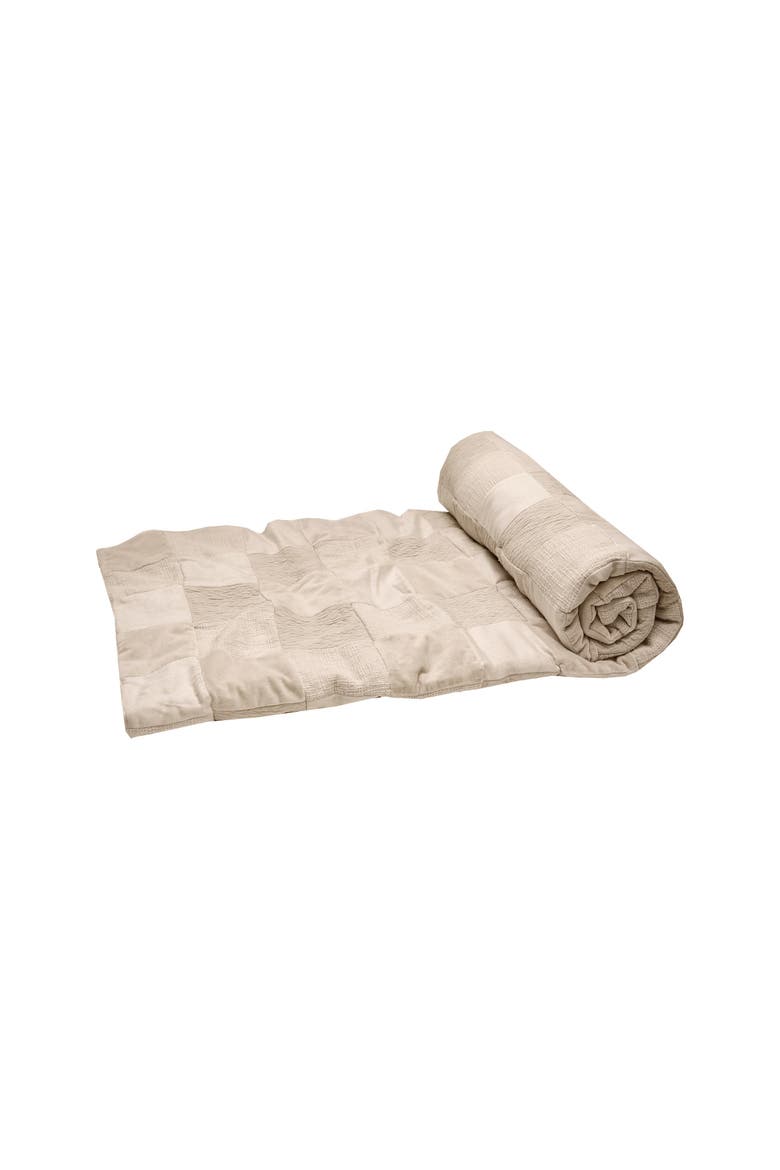 Pia Natural Accent Throw Blanket, Main, color, Brown