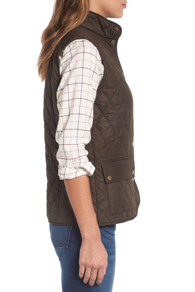 Saddleworth Quilted Vest, Alternate, color, OLIVE