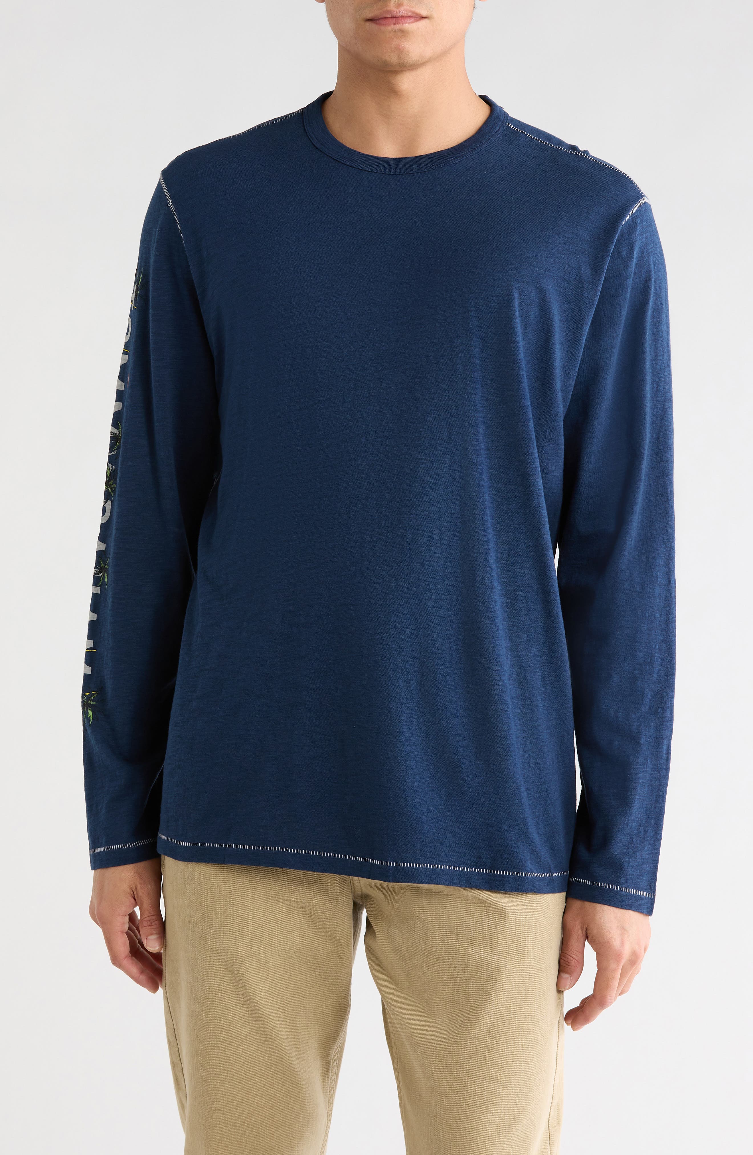 Tommy Bahama Oasis Endzone Lux Long Sleeve Sport Graphic T-Shirt