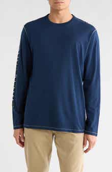 Tommy Bahama Oasis Endzone Lux Long Sleeve Sport Graphic T-Shirt