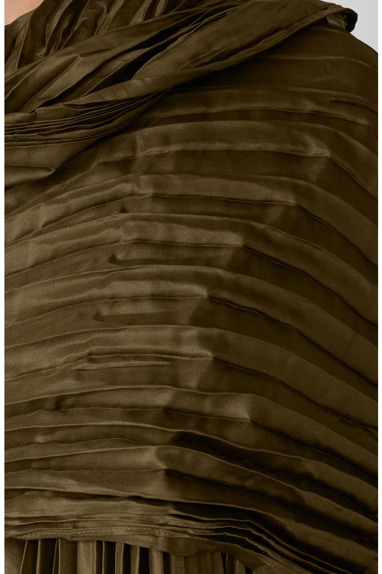 Whisper Pleated Silk Scarf, Alternate, color, SERPENTINE