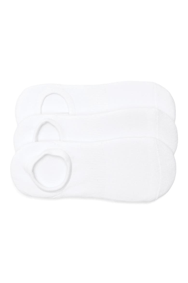 3-Pack Everyday No-Show Socks, Main, color, WHITE