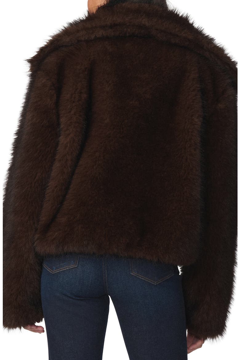 The Cozy Faux Fur Coat, Alternate, color, ESPRESSO
