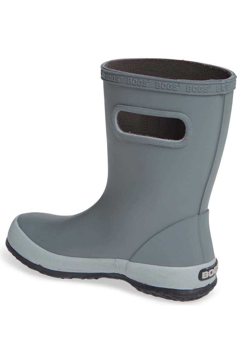 Bogs Skipper Solid Waterproof Rain Boot, Alternate, color, Gray