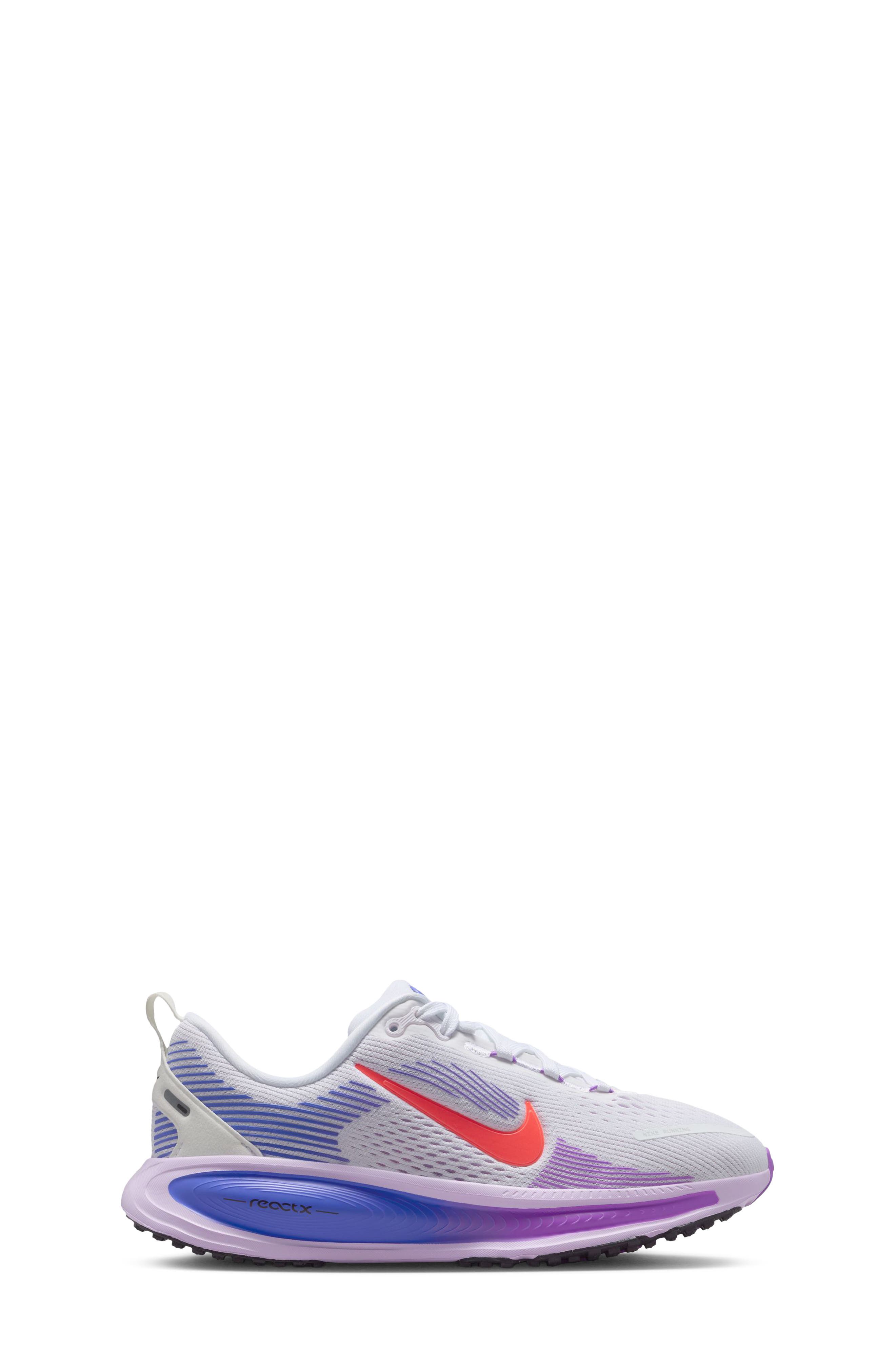 Kids' Vomero 18 Running Shoe, Alternate, color, 111 WHITE/HOTLVA