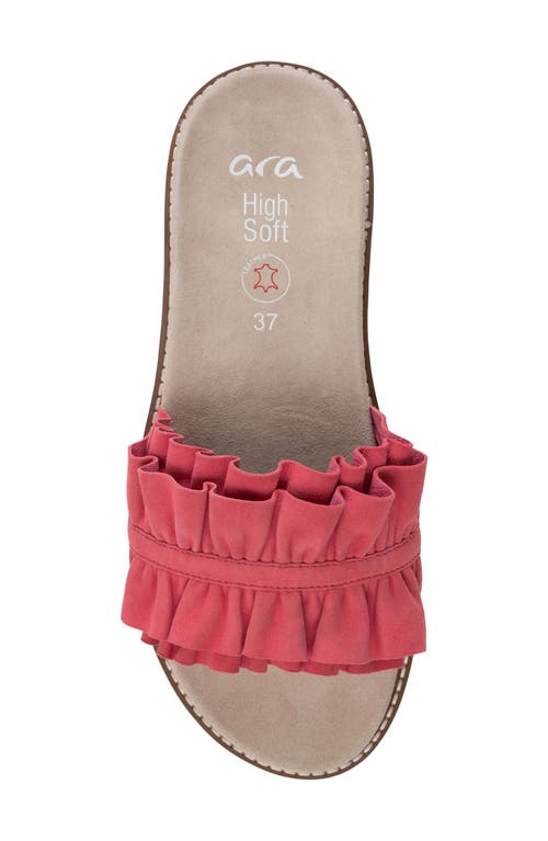 Ara Keyes Slide Sandal In Doll Pink