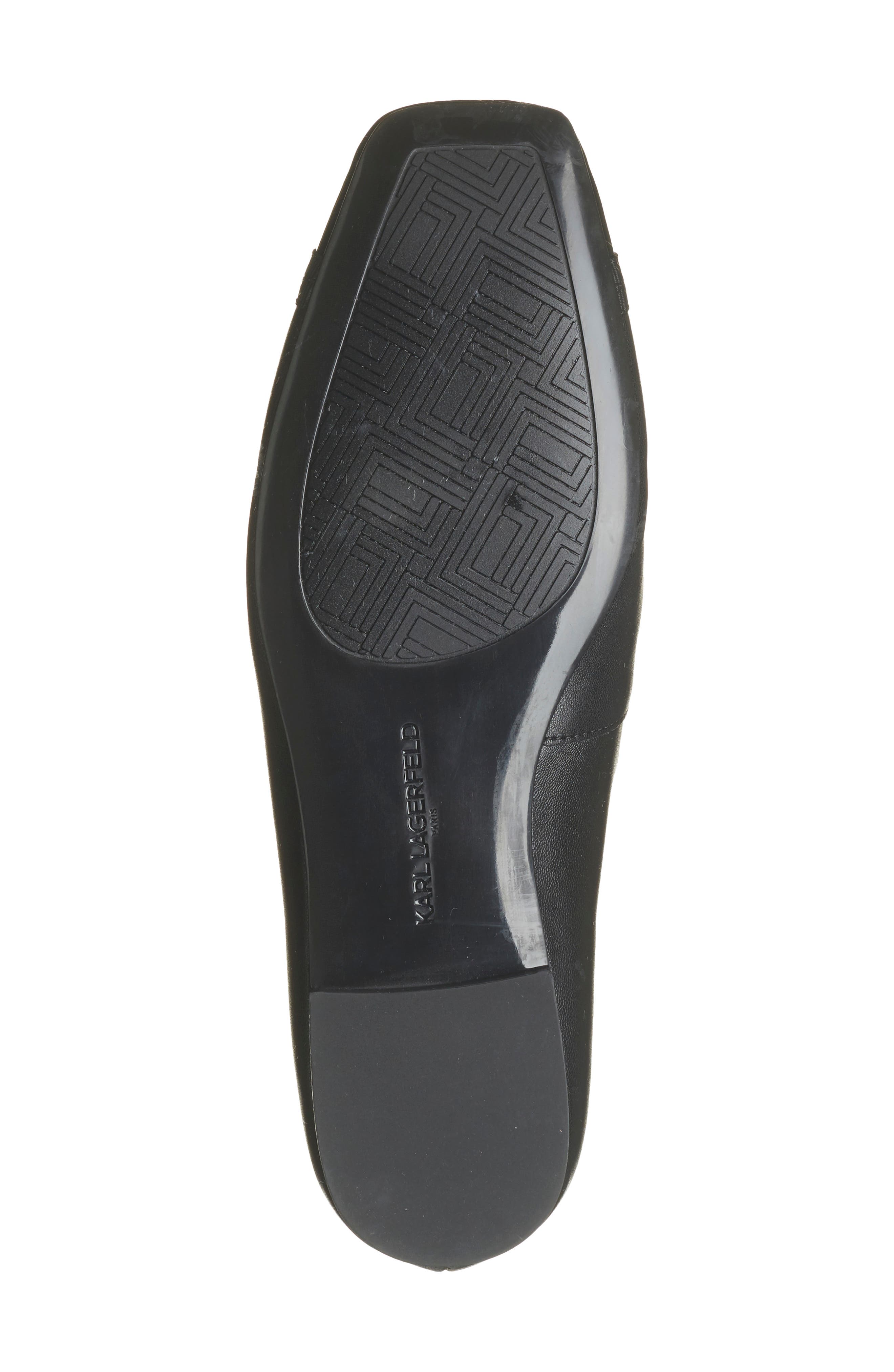 KARL LAGERFELD PARIS Zofia Cap Toe Ballet Flat, Alternate, color, Black