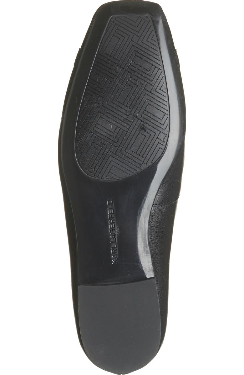 KARL LAGERFELD PARIS Zofia Cap Toe Ballet Flat, Alternate, color, Black