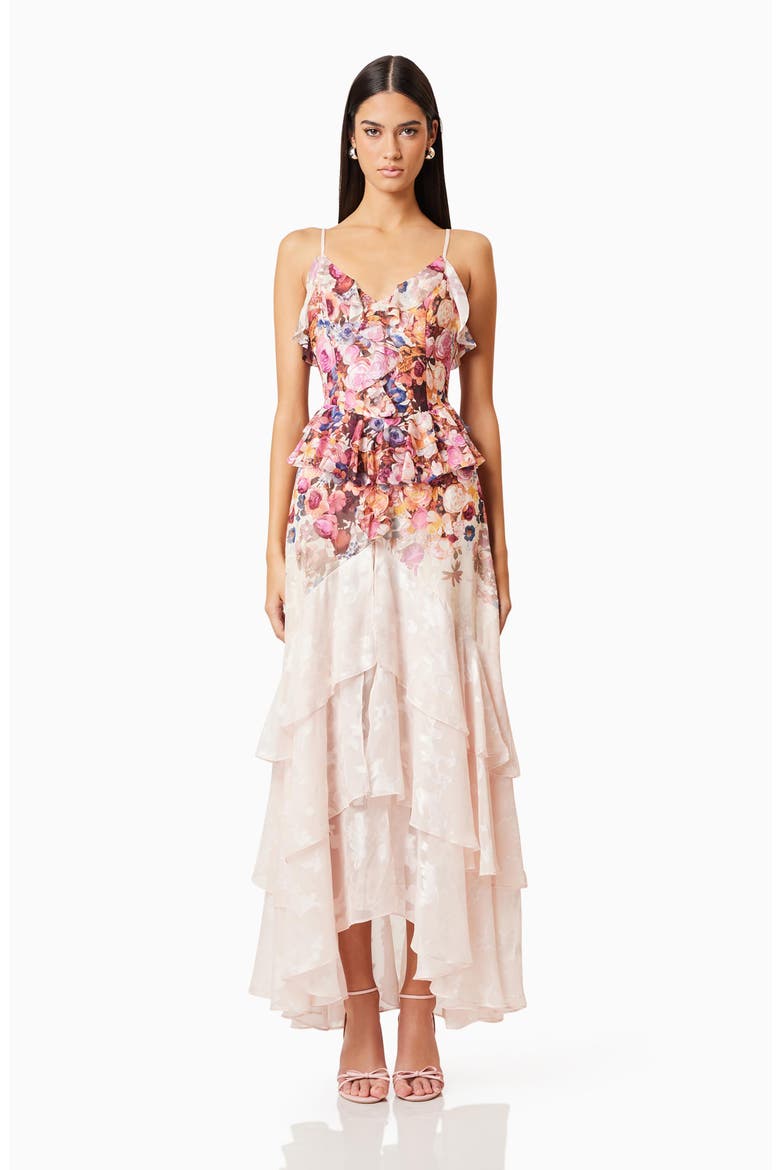 Perla Floral Tiered Maxi Dress, Alternate, color, FLORAL MULTI