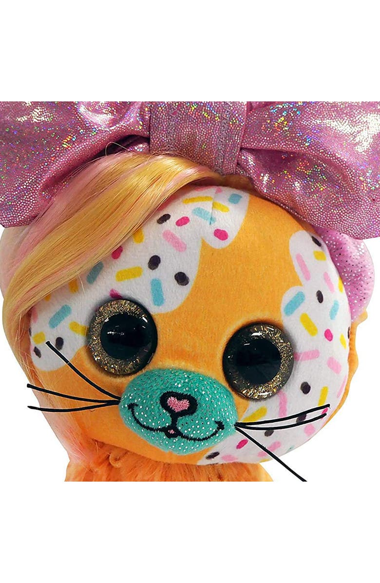Little Bow Pets 9 Inch Plush Butterscotch Bow Pet Cat, Alternate, color, Multicolored