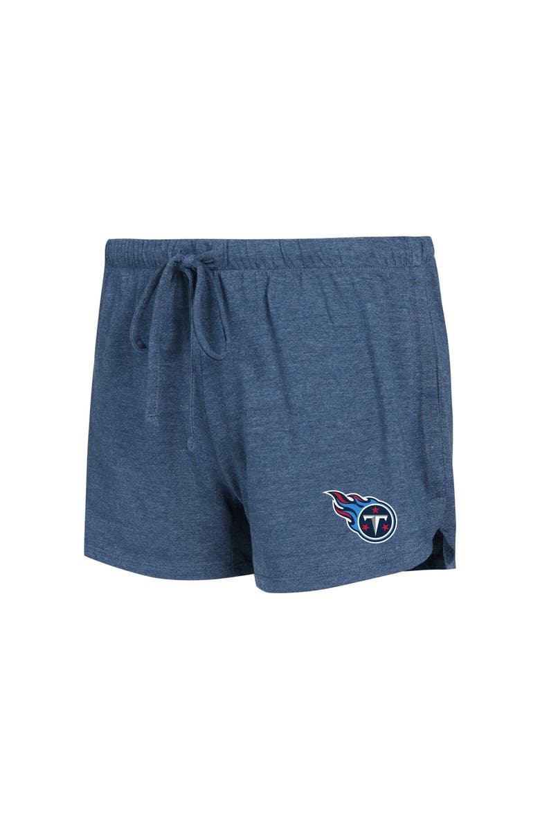 CONCEPTS SPORT Women's Concepts Sport Navy/Charcoal Tennessee Titans Raglan Long Sleeve T-Shirt & Shorts Lounge Set, Alternate, color, Navy