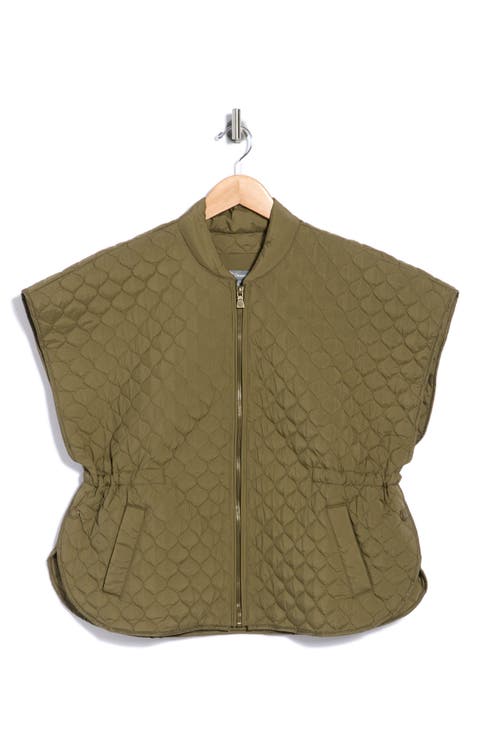 Quilted Capelet Jacket