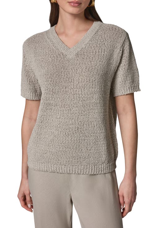 Cotton Blend V-Neck Sweater