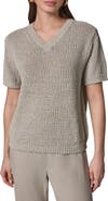 Donna Karan New York Cotton Blend V-Neck Sweater