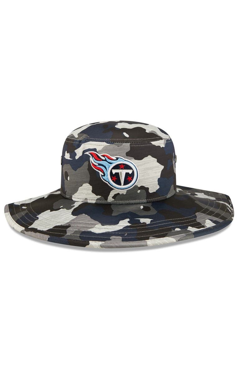 New Era Men's New Era Camo Tennessee Titans 2022 NFL Training Camp Official Panama Bucket Hat, Alternate, color,
