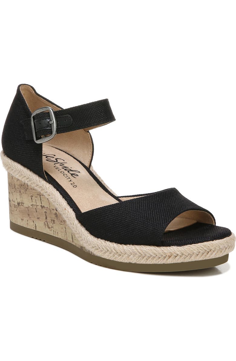 LifeStride Go For It Espadrille Wedge Sandal - Wide Width Available, Main, color,