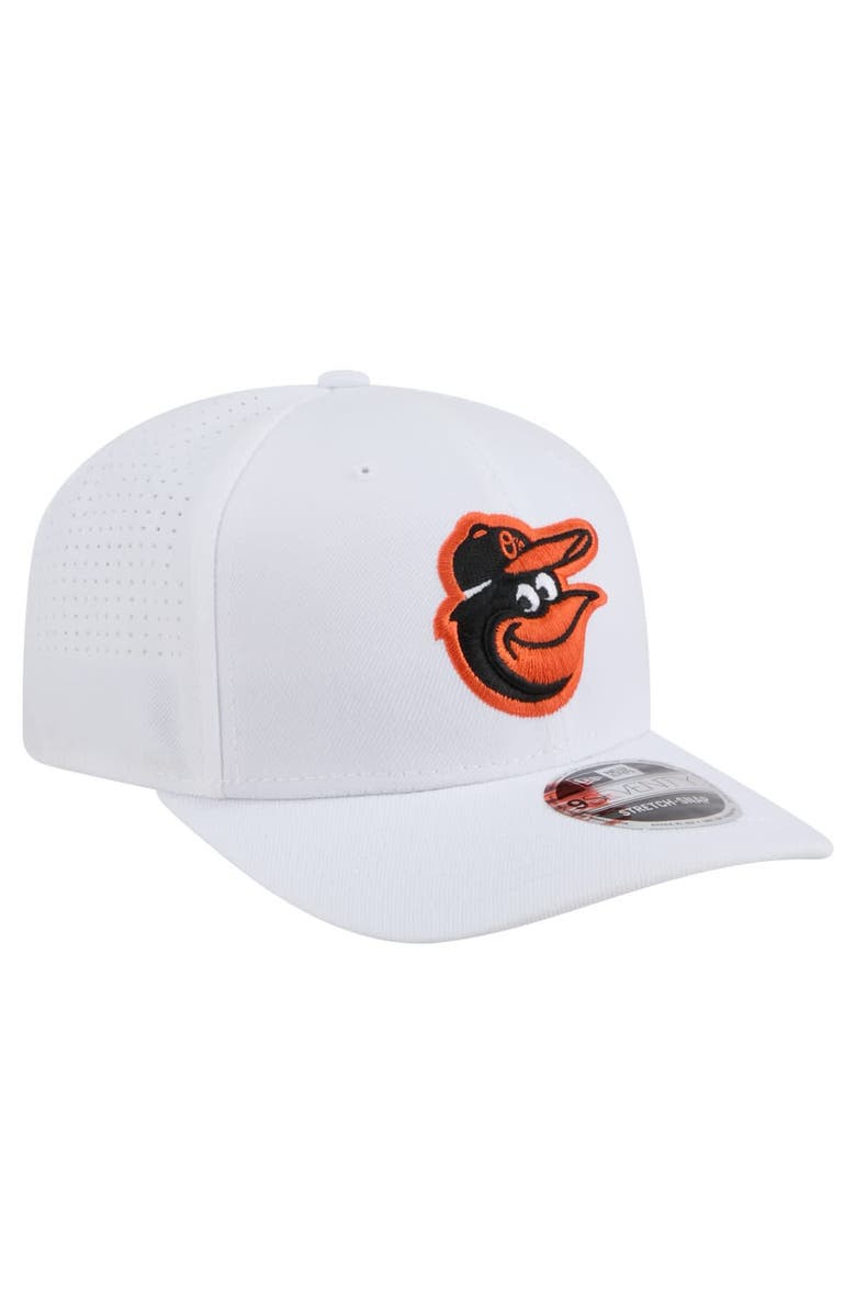 New Era Men's New Era White Baltimore Orioles COOLERA 9SEVENTY Adjustable Hat, Alternate, color, White