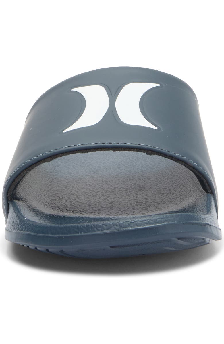 Hurley Logo Slide Sandal, Alternate, color, Navy