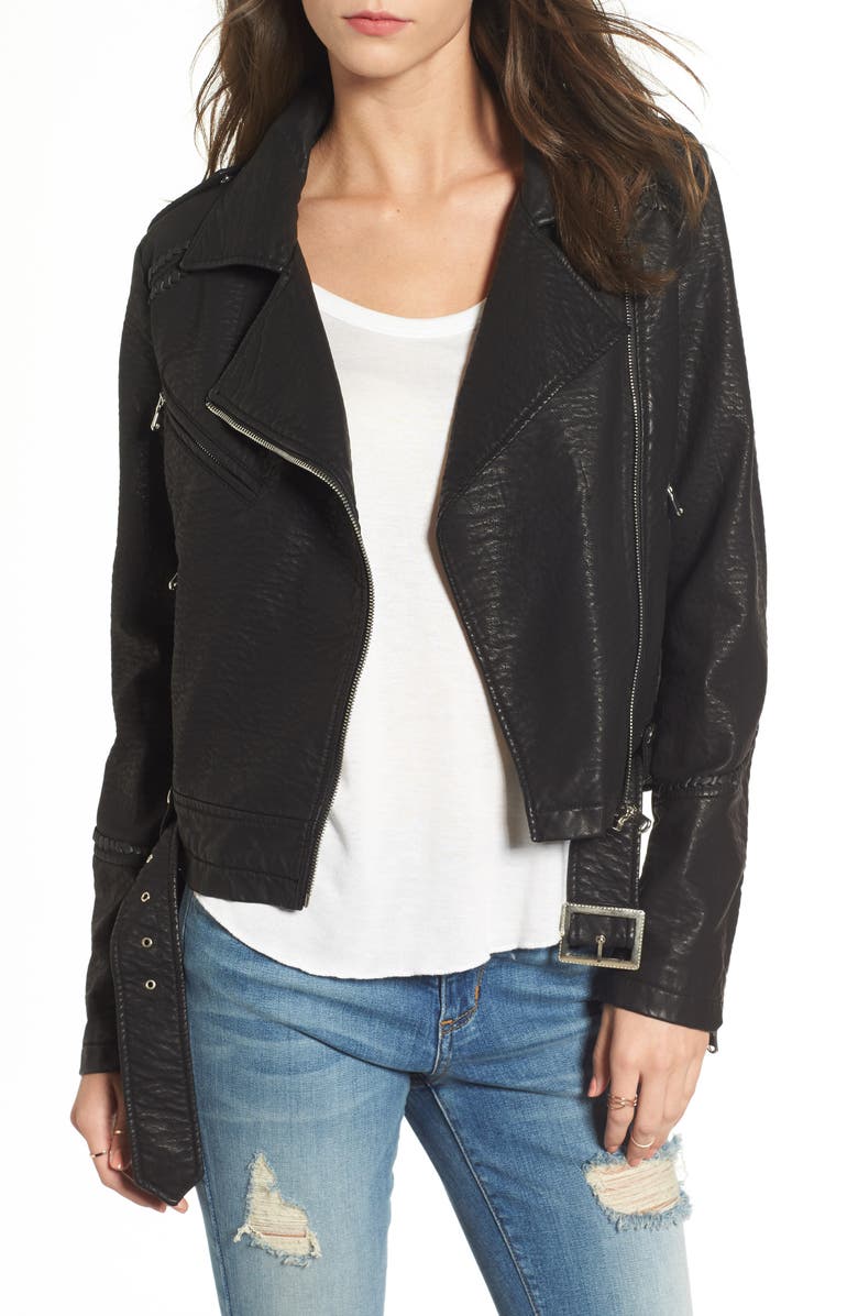 Lira Clothing Furthermore Faux Leather Jacket, Main, color,