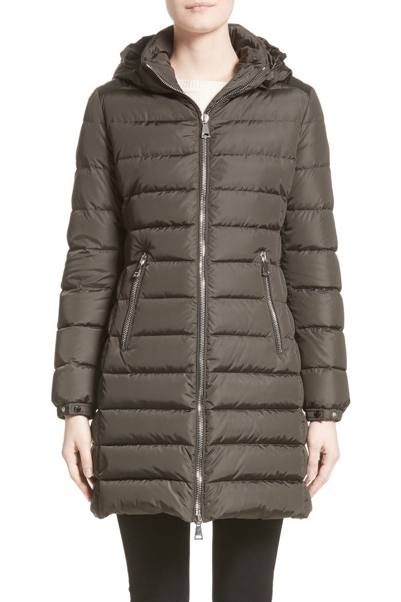 Orophin Hooded Down Puffer Coat, Main, color, OLIVE