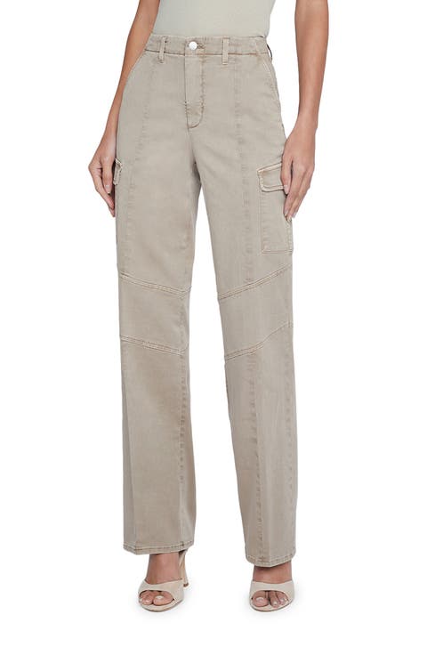 Brooklyn Wide Leg Utility Jeans (Brigade)