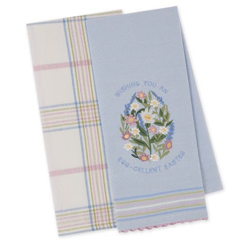 Egg-cellent Easter Dishtowel Set of 2