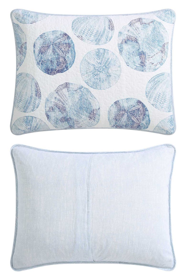 Ocean Isle Cotton Quilt & Sham Set, Alternate, color, INDIGO