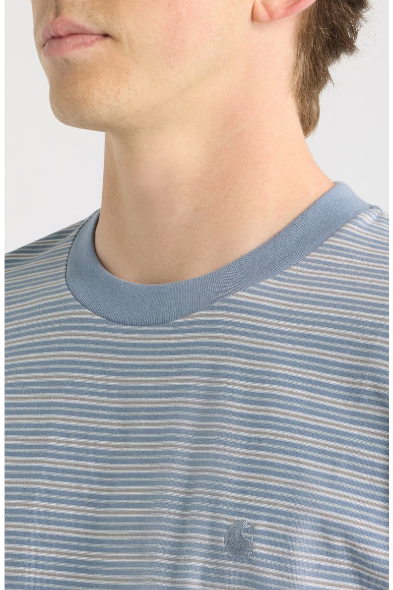 Dupree Oversize Stripe Cotton T-Shirt, Alternate, color, DUPREE STRIPE, SHADY BLUE