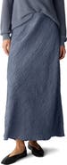 Eileen Fisher Stretch Silk Bias Cut Midi Skirt
