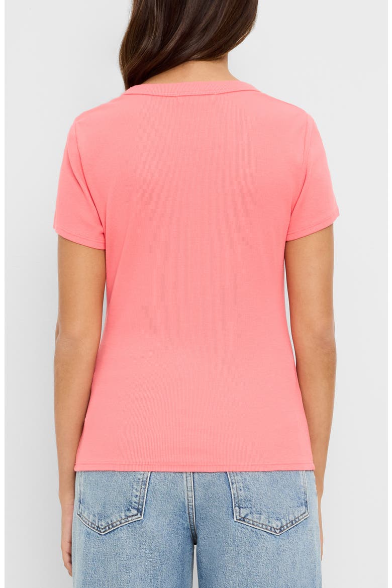 Calla Scoop Neck T-Shirt, Alternate, color, CORAL SHERBET