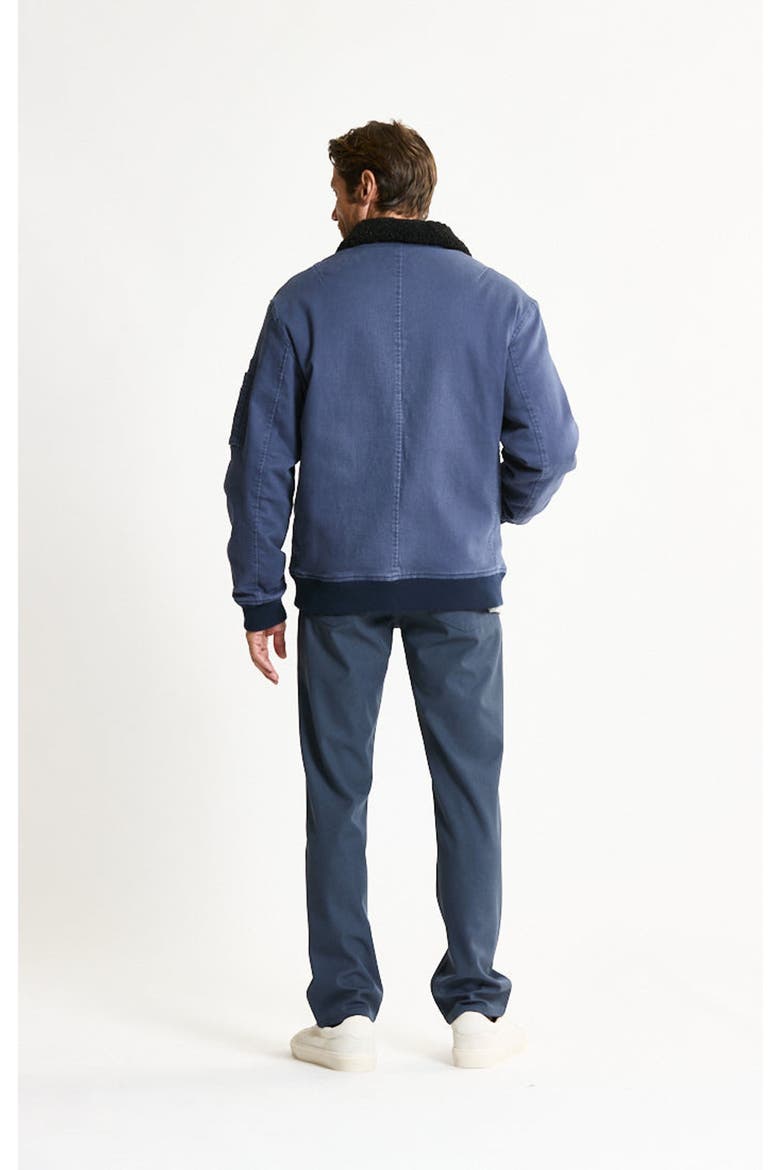 Soft Lined Bull Denim Bomber Jacket, Alternate, color, INDIGO