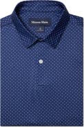 Mizzen+Main Versa Trim Fit Midnight Navy Dot Polo