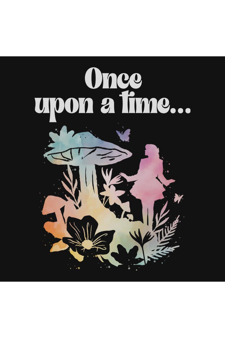 Girl's Descendants Wicked Wonderland Watercolor Once Upon a Time  Graphic T-Shirt, Alternate, color, Black
