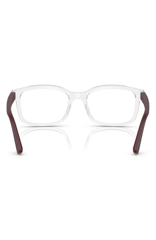 Vogue 50mm Pillow Optical Glasses In Rose Gold Black