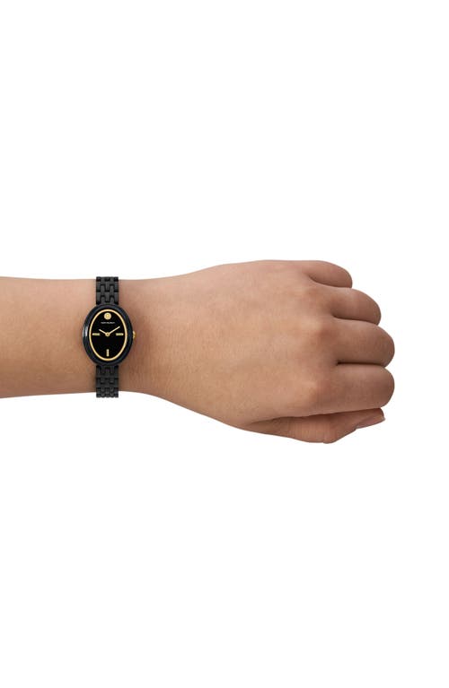 Tory Burch The Oval Bracelet Watch, 22mm X 28mm In Black