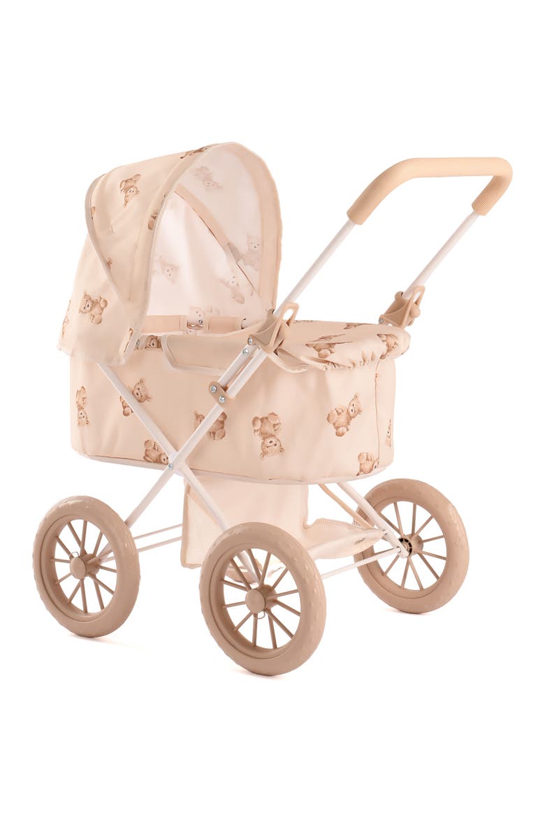Teddy My First Doll Pram, Beige & Bear, Convertible 2 In 1, Kids 2+, Main, color, Beige