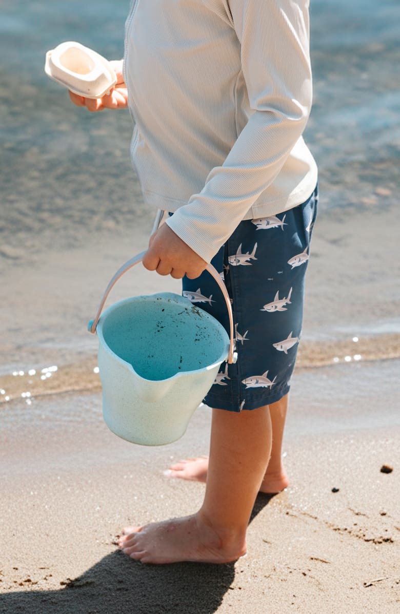 Petit Lem Long Sleeve Rashguard & Shorts Set, Alternate, color, Light Grey