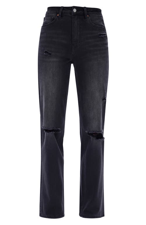 Shop Bayeas High Waist Distressed Flare Jeans