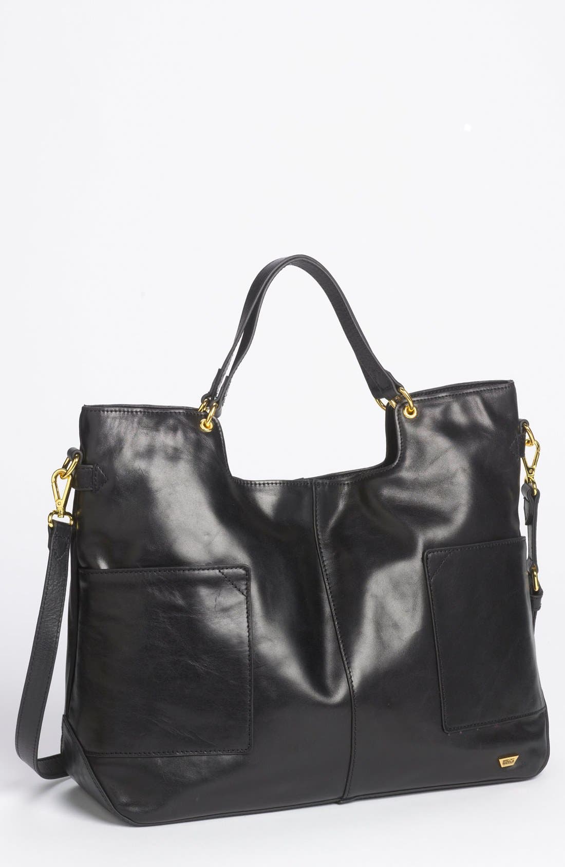 IIIBeCa by Joy Gryson Leather Shopper, Large, Main, color, 