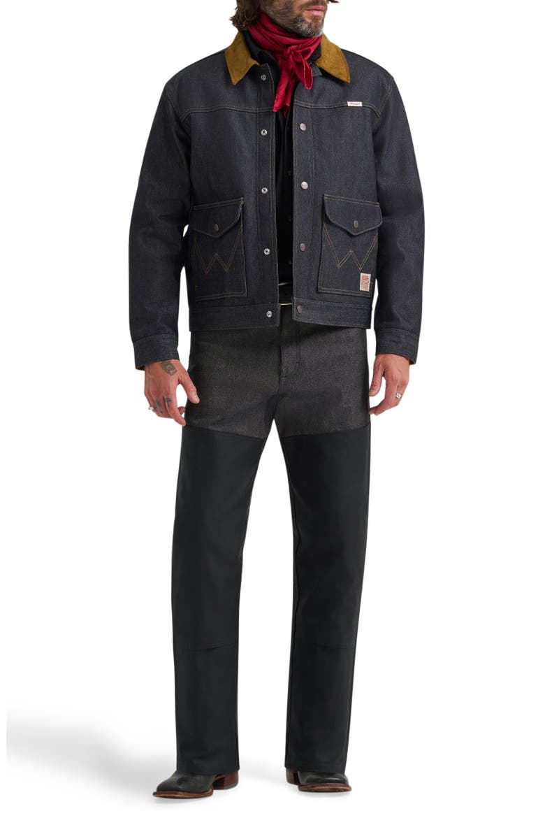Filson X Wrangler Two-Tone Denim Work Jacket, Alternate, color, INDIGO