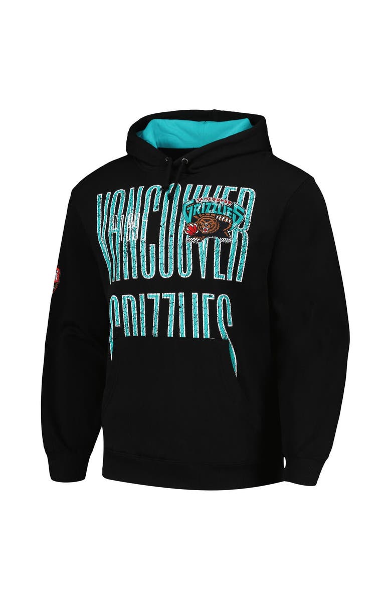 Mitchell & Ness Men's Mitchell & Ness Black Vancouver Grizzlies Hardwood Classics OG 2.0 Pullover Hoodie, Alternate, color,